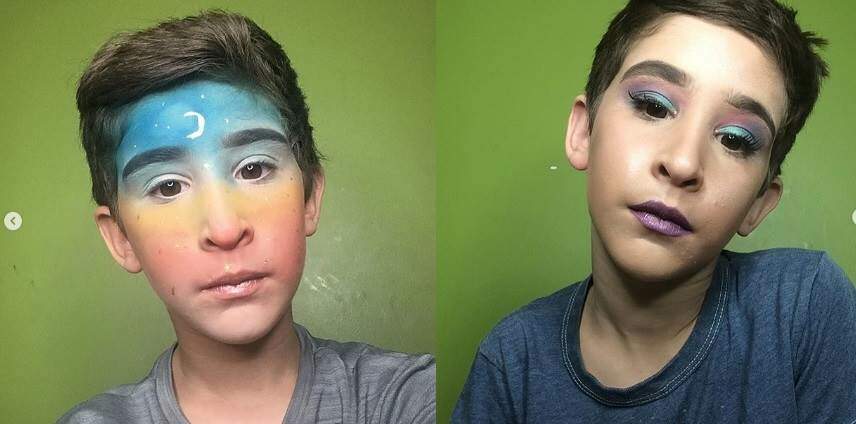 Com apenas 15 anos, garoto arrasa nos tutoriais de maquiagem - 04/05/2017 -  UOL Universa